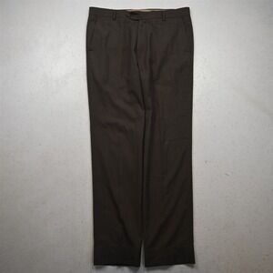 Uniworth 31x30 Brown Tropical Weight Flat Front Straight Dress Mens Pants